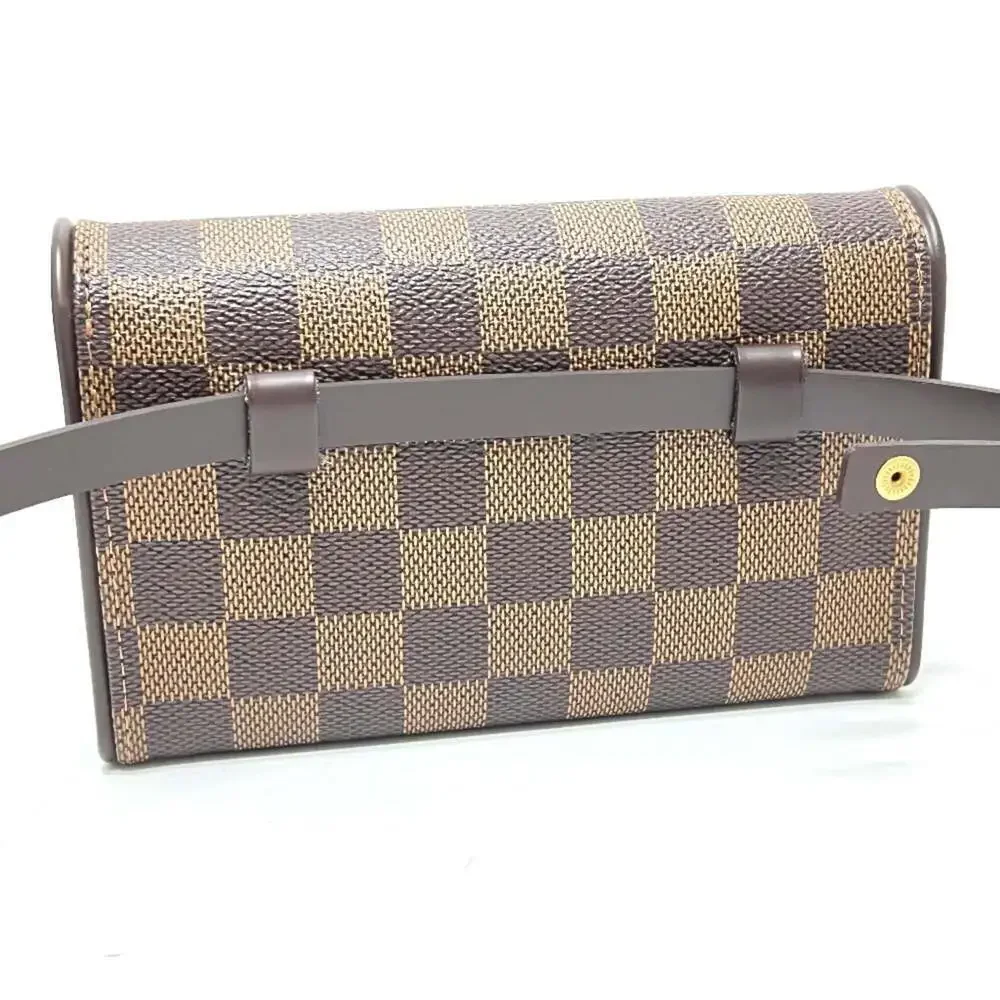 LOUIS VUITTON Brown Damier Canvas Pochette Hobo Bag
